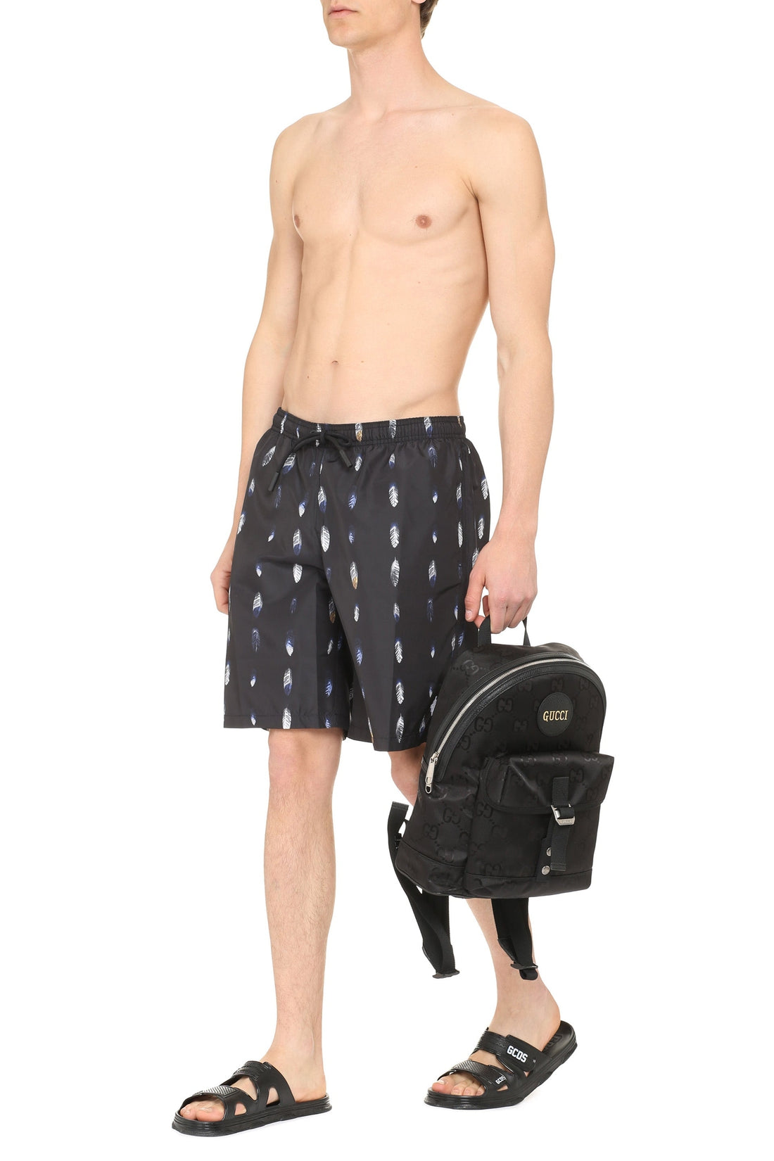 Marcelo Burlon County of Milan-OUTLET-SALE-Printed swim shorts-ARCHIVIST