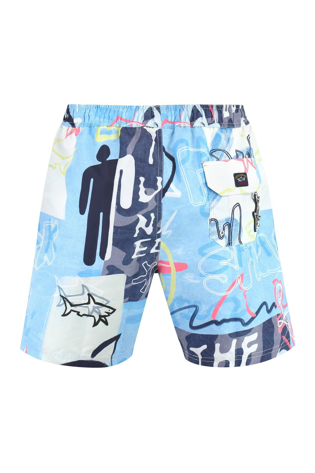 Piralo-OUTLET-SALE-Printed swim shorts-ARCHIVIST