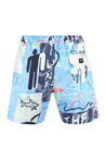 Piralo-OUTLET-SALE-Printed swim shorts-ARCHIVIST