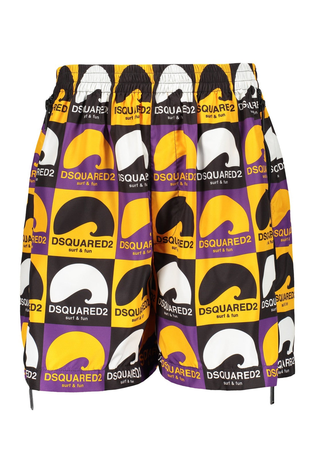 Dsquared2-OUTLET-SALE-Printed techno fabric bermuda-shorts-ARCHIVIST