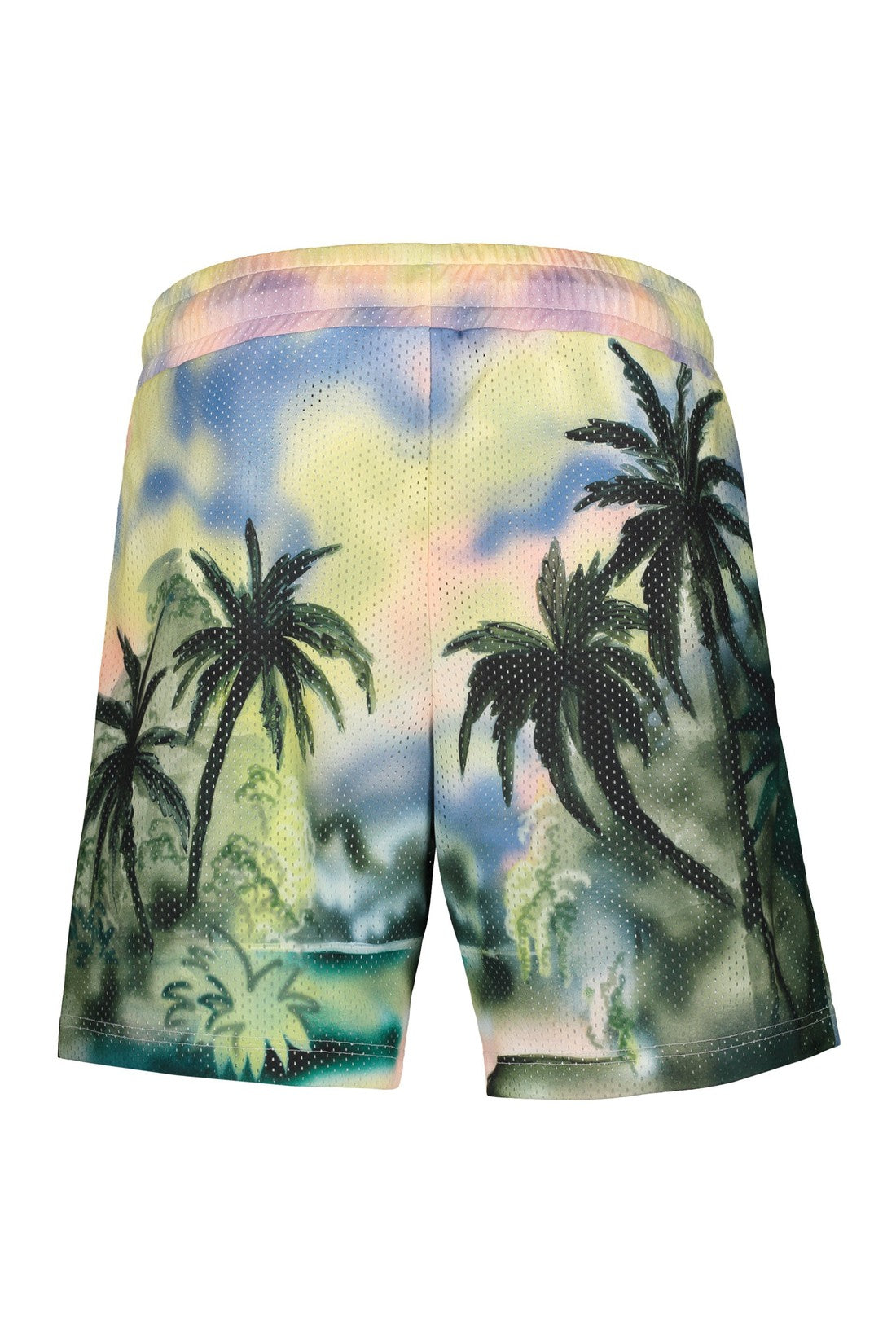 Palm Angels-OUTLET-SALE-Printed techno fabric bermuda-shorts-ARCHIVIST