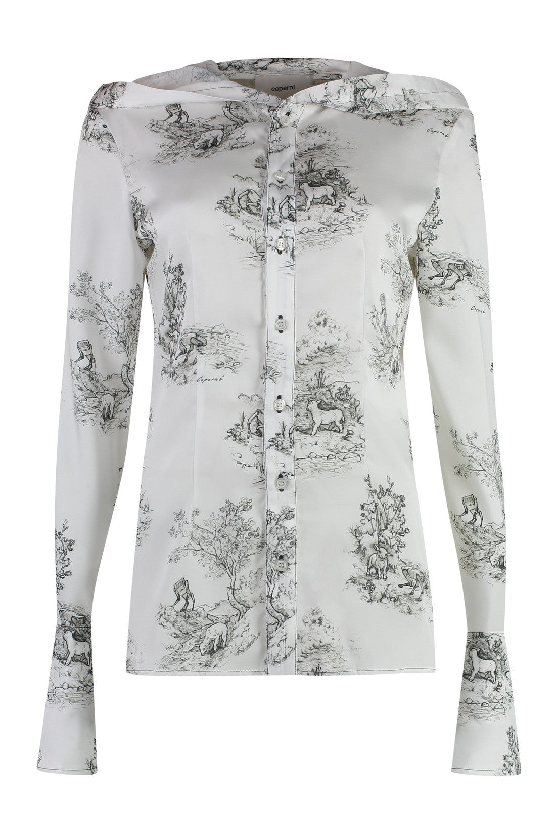 Coperni-OUTLET-SALE-Printed twill shirt-ARCHIVIST