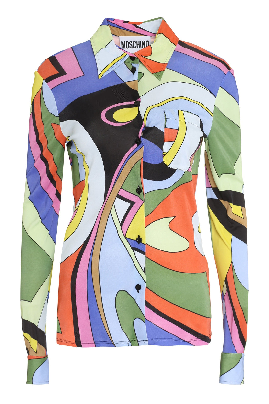 Moschino-OUTLET-SALE-Printed viscose shirt-ARCHIVIST
