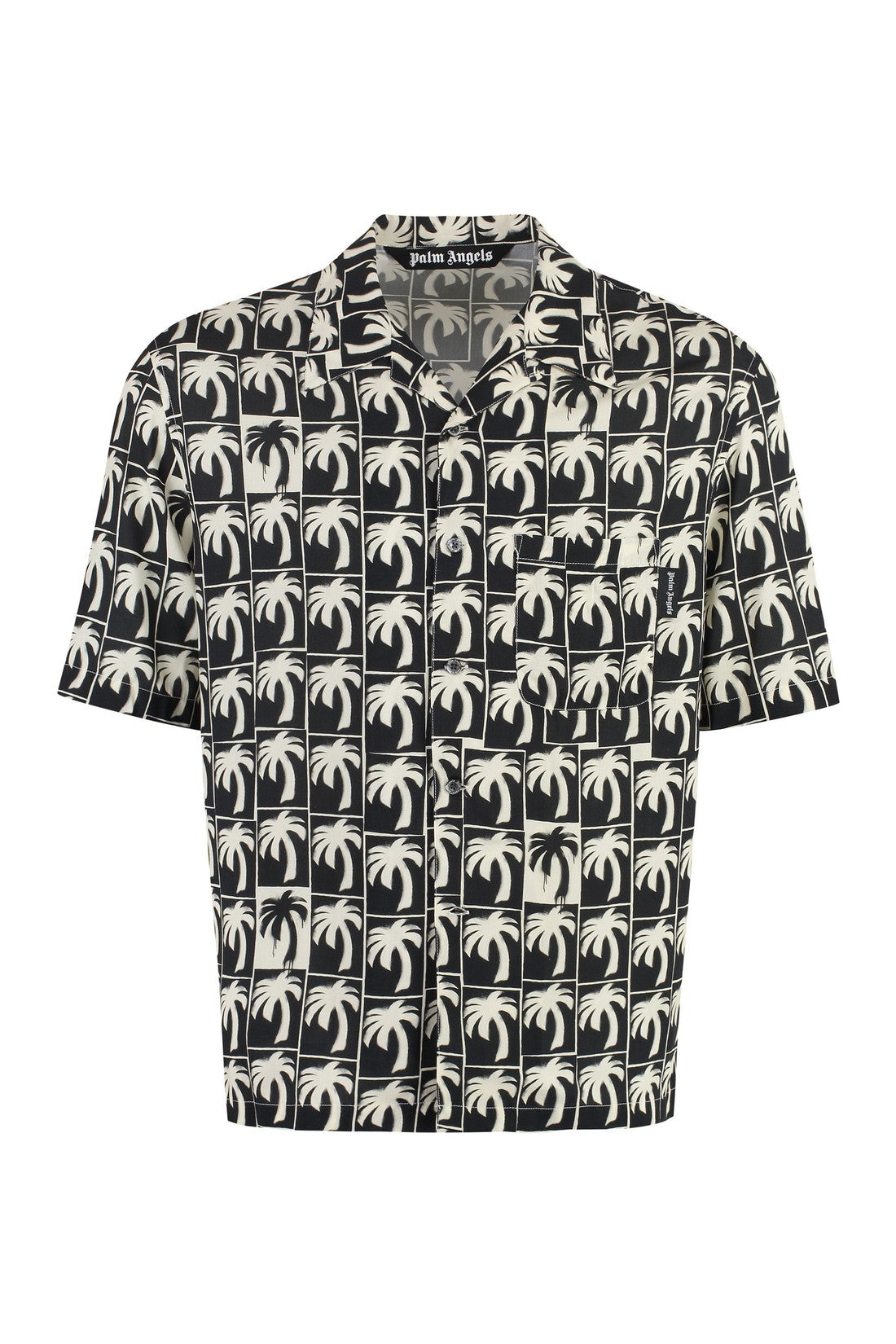 Palm Angels-OUTLET-SALE-Printed viscose shirt-ARCHIVIST