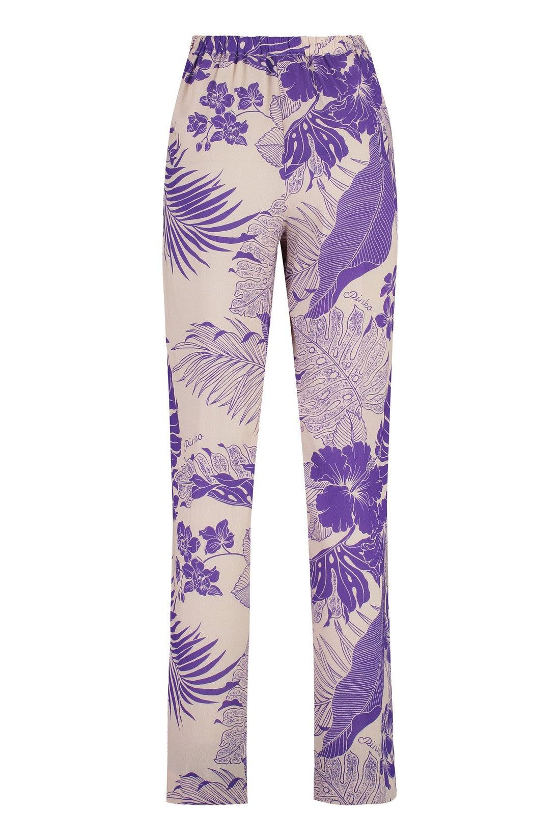 Pinko-OUTLET-SALE-Printed viscose trousers-ARCHIVIST