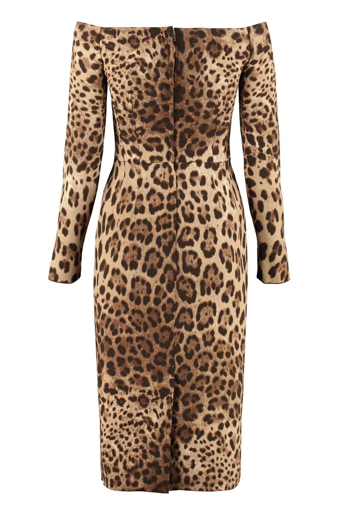 Dolce & Gabbana-OUTLET-SALE-Printed wool dress-ARCHIVIST