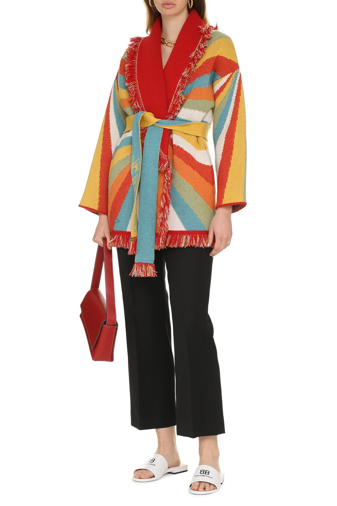 Alanui-OUTLET-SALE-Psychedelic Lips Icon cardigan-ARCHIVIST