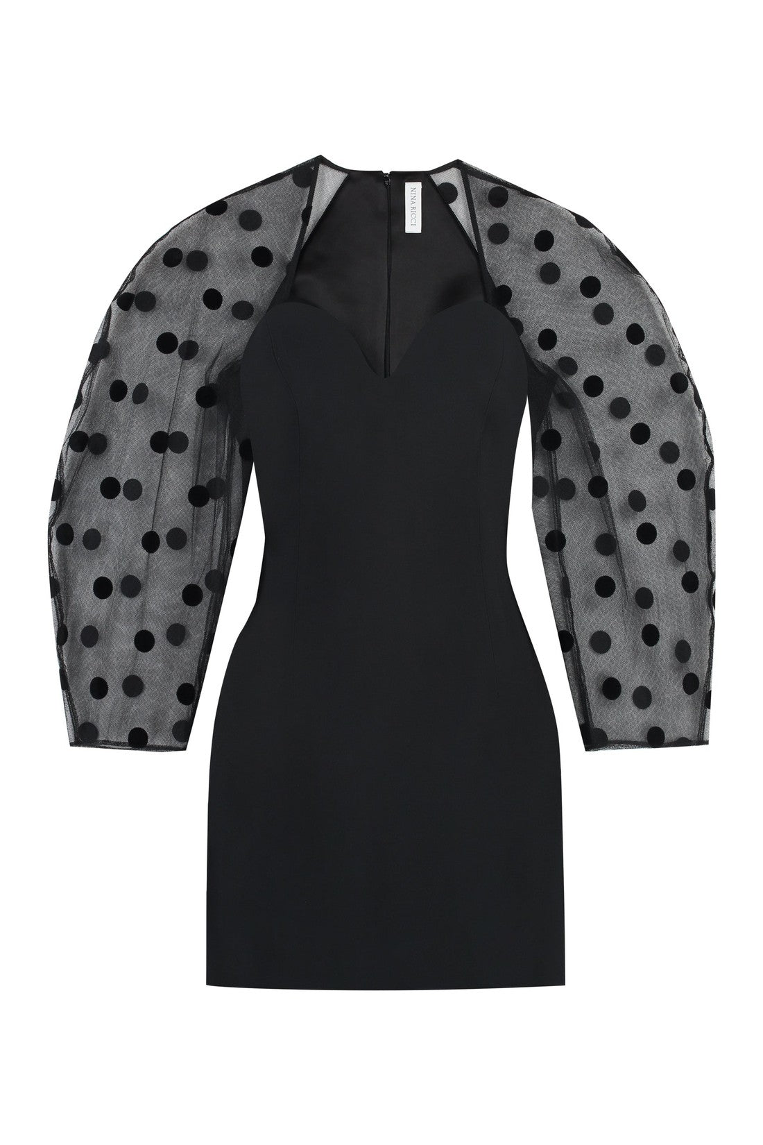 Nina Ricci-OUTLET-SALE-Puffed sleeve dress-ARCHIVIST