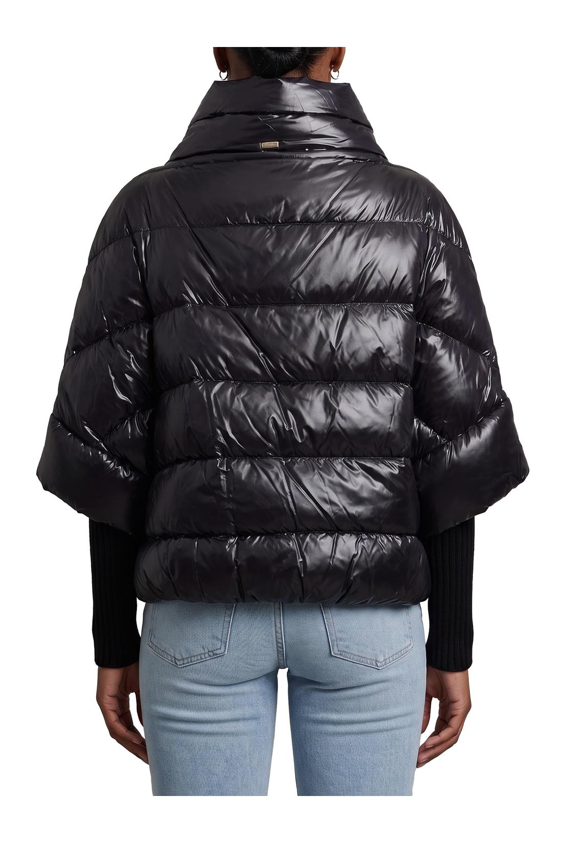 Herno-OUTLET-SALE-Puffer cape-style down coat with sleeves-ARCHIVIST