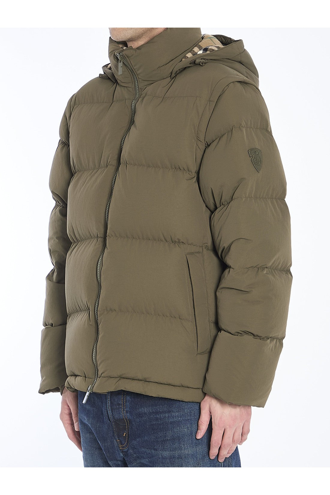 BURBERRY-OUTLET-SALE-Puffer jacket in nylon-ARCHIVIST