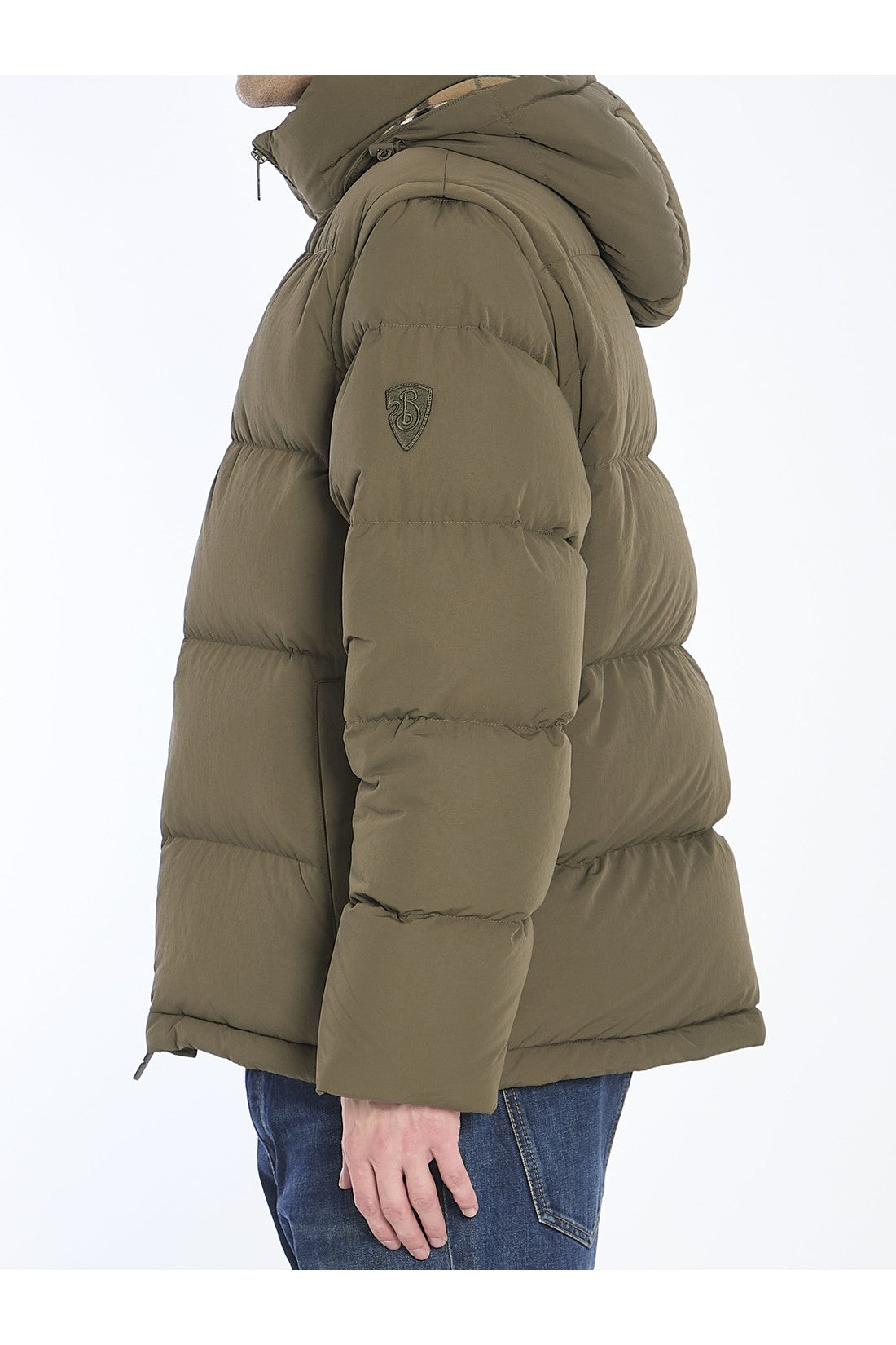 BURBERRY-OUTLET-SALE-Puffer jacket in nylon-ARCHIVIST