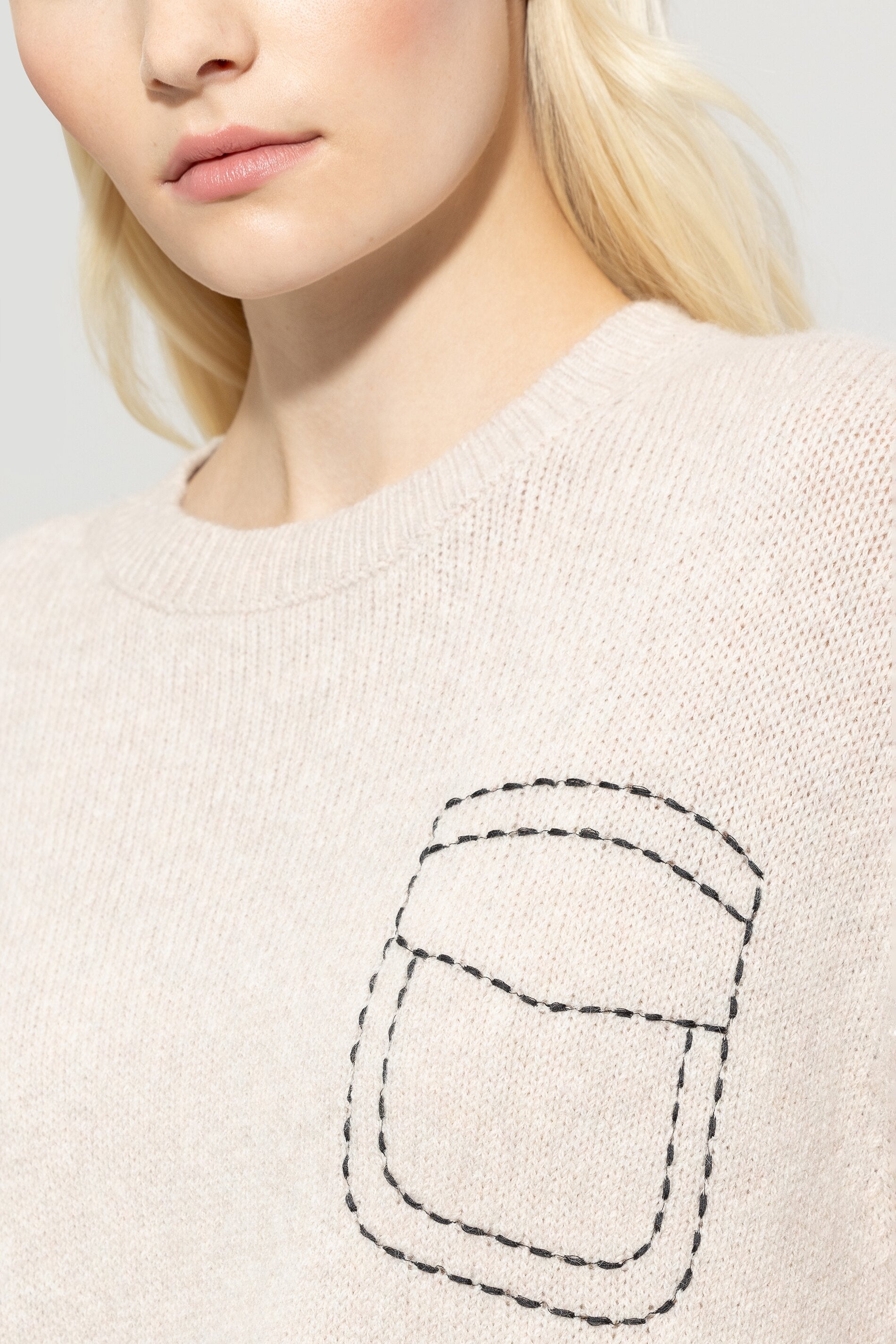 Luisa Cerano-Pullover aus Woll-Mix-Strick & Pullover-Black-Deal-Outlet-by-ARCHIVIST