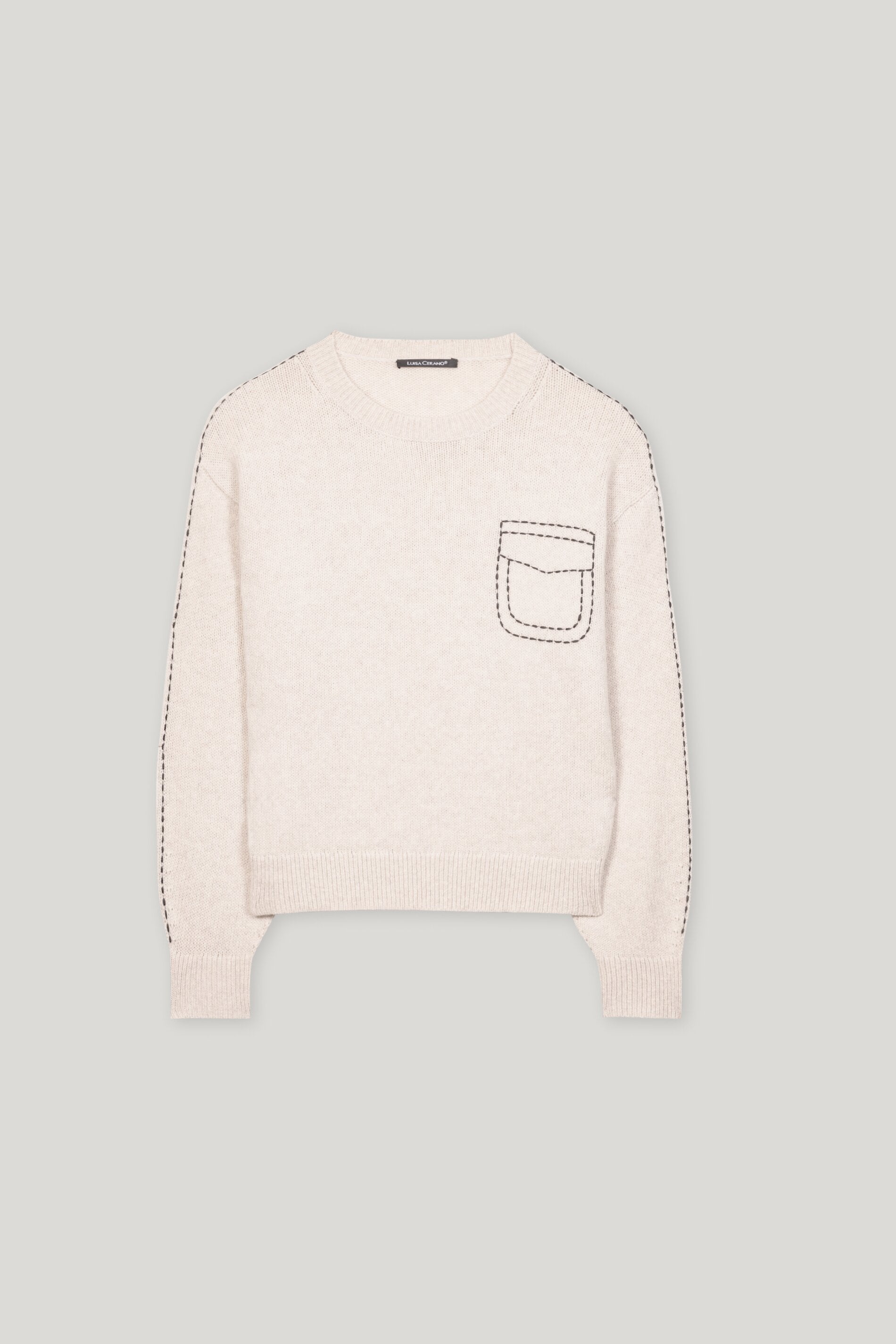 Luisa Cerano-Pullover aus Woll-Mix-Strick & Pullover-Black-Deal-Outlet-by-ARCHIVIST