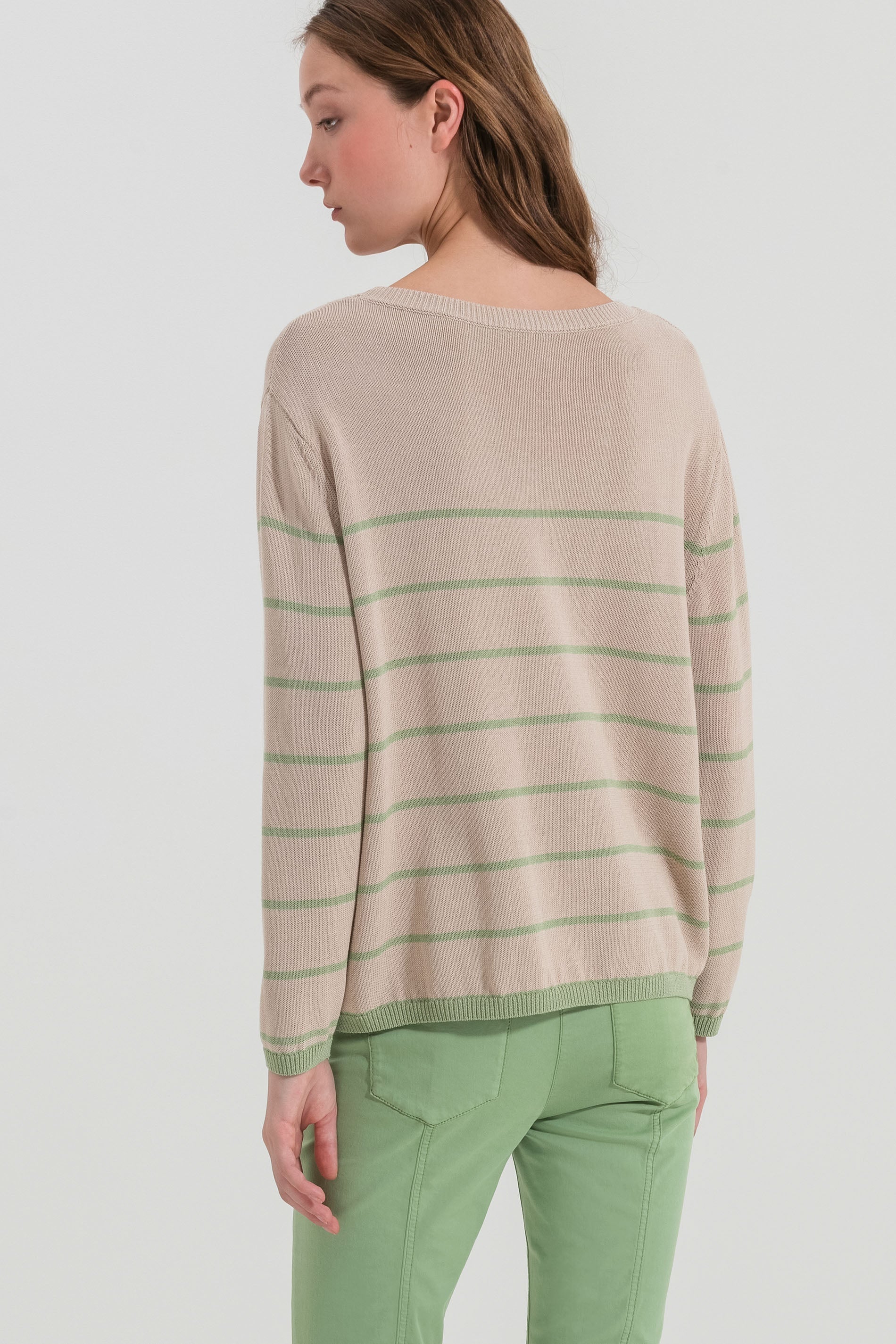LUISA CERANO-OUTLET-SALE-Pullover mit Streifen-Design-Strick-by-ARCHIVIST