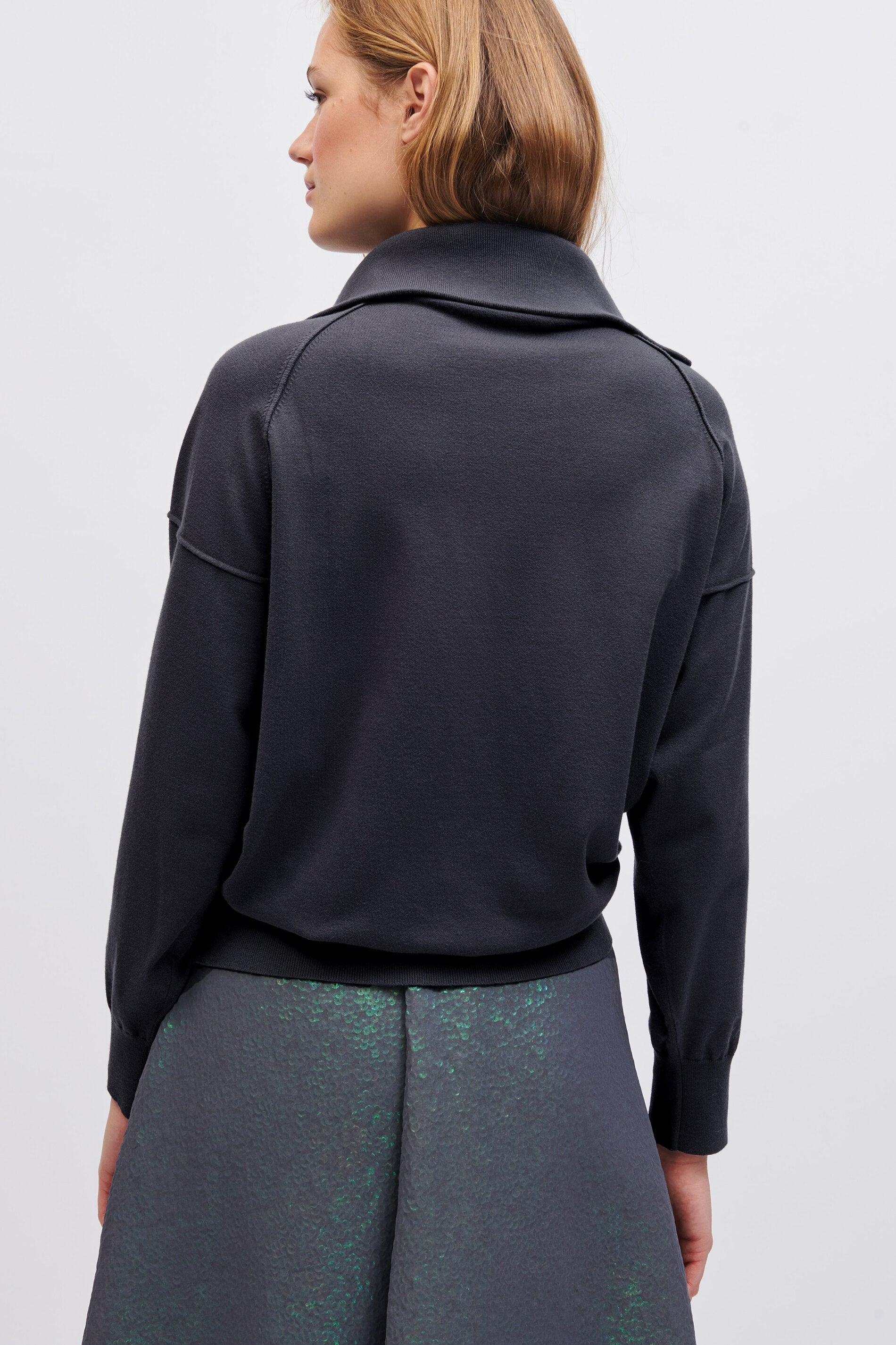 LUISA CERANO-OUTLET-SALE-Pullover mit Sweatdetails-Strick-by-ARCHIVIST