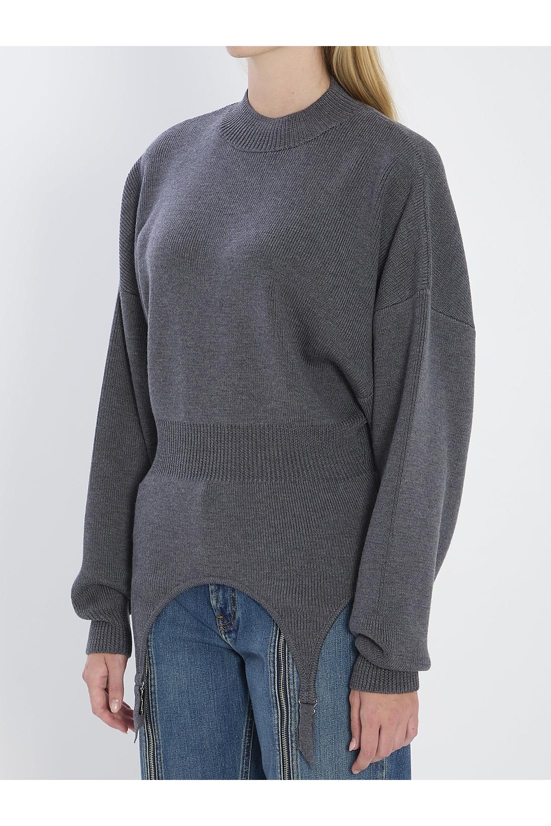 Jean Paul Gaultier-OUTLET-SALE-Pullover with lingerie garter-ARCHIVIST