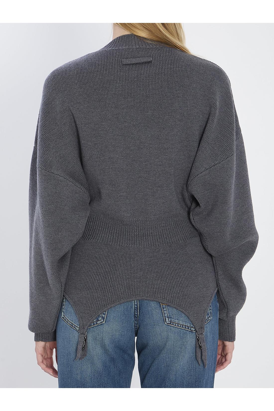 Jean Paul Gaultier-OUTLET-SALE-Pullover with lingerie garter-ARCHIVIST