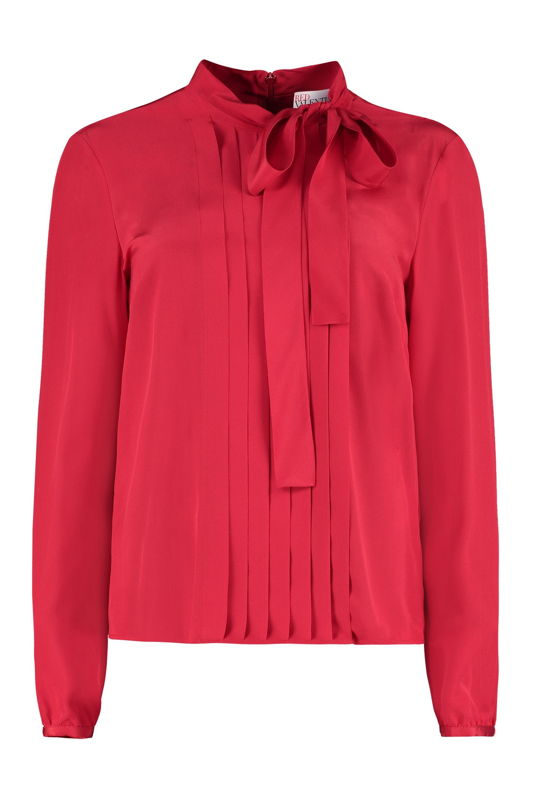 RED VALENTINO-OUTLET-SALE-Pussy-bow silk blouse-ARCHIVIST