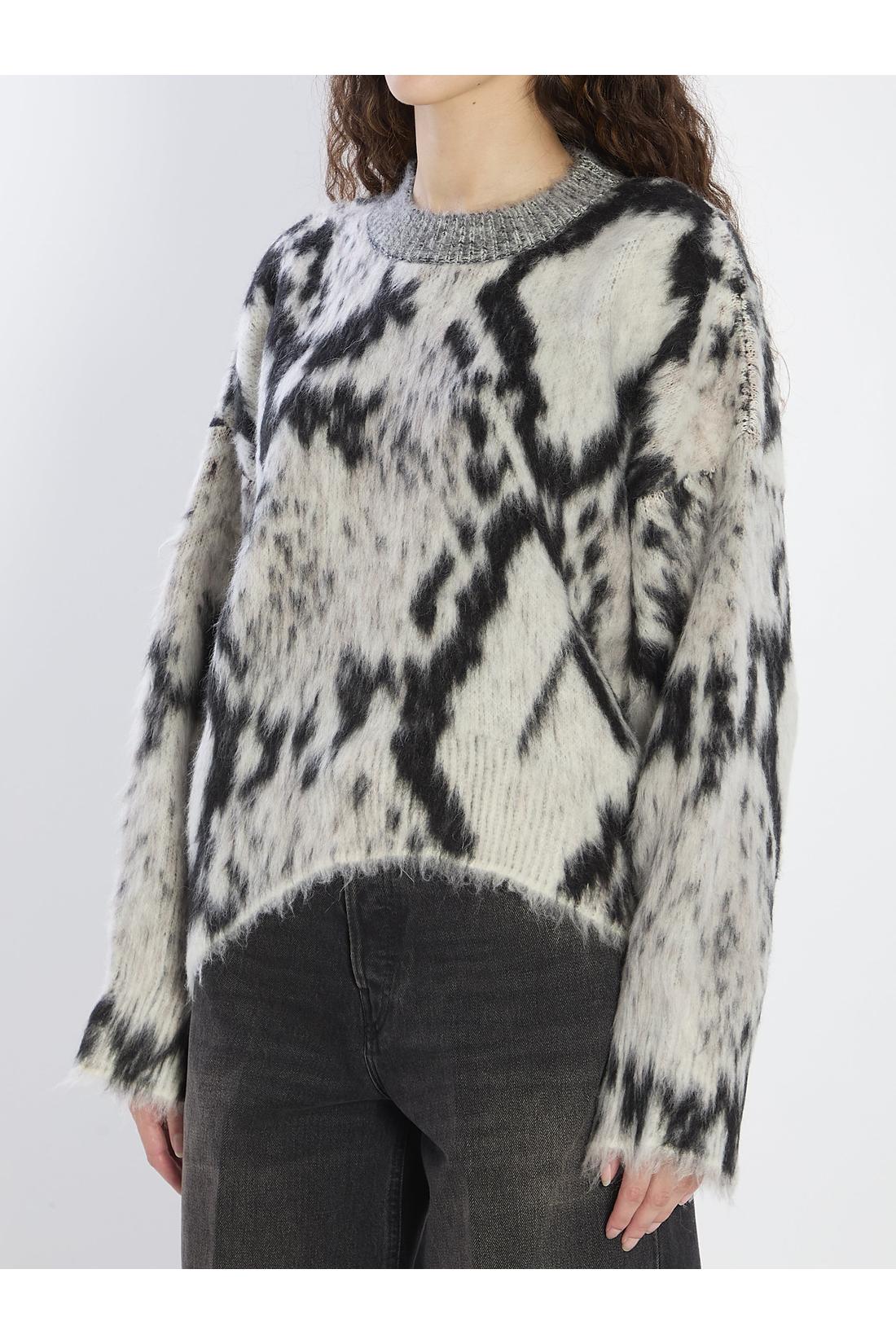 The Attico-OUTLET-SALE-Python-print sweater-ARCHIVIST