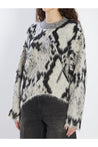 The Attico-OUTLET-SALE-Python-print sweater-ARCHIVIST