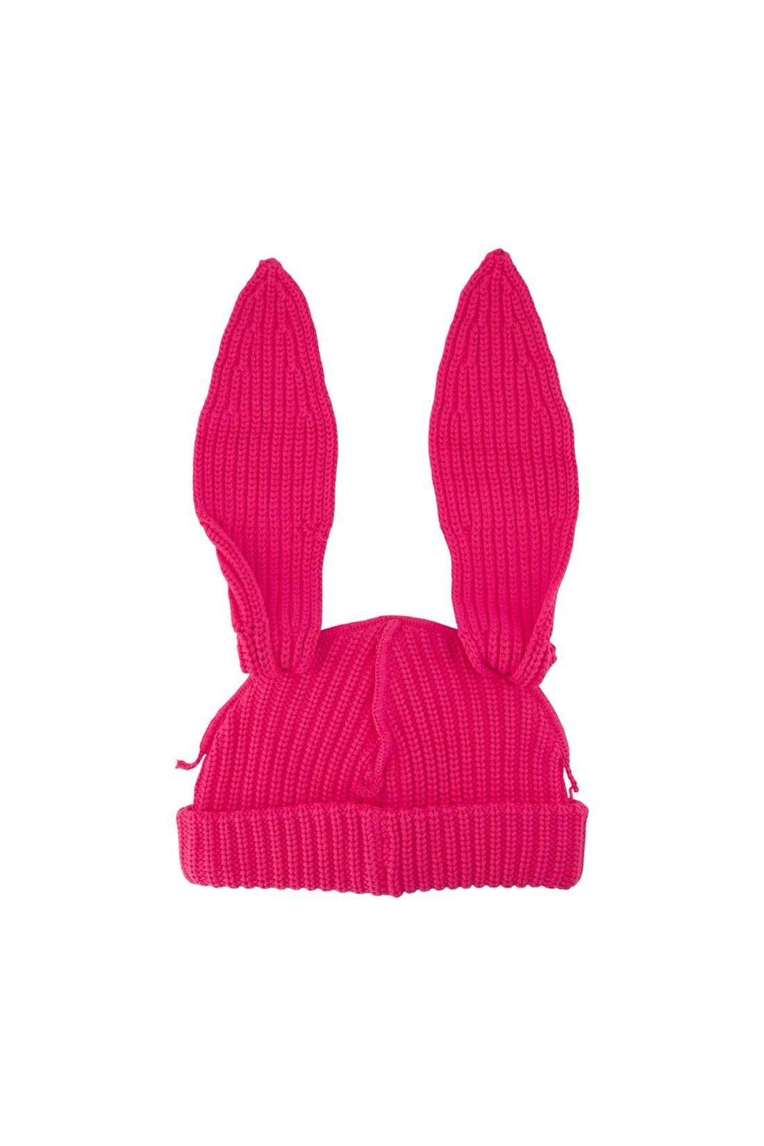 Charles Jeffrey Loverboy-Chunky Rabbit Mütze - Charles Jeffrey Loverboy - Baumwolle - Rosa-Outdoor-Black-Deal-Outlet-by-ARCHIVIST