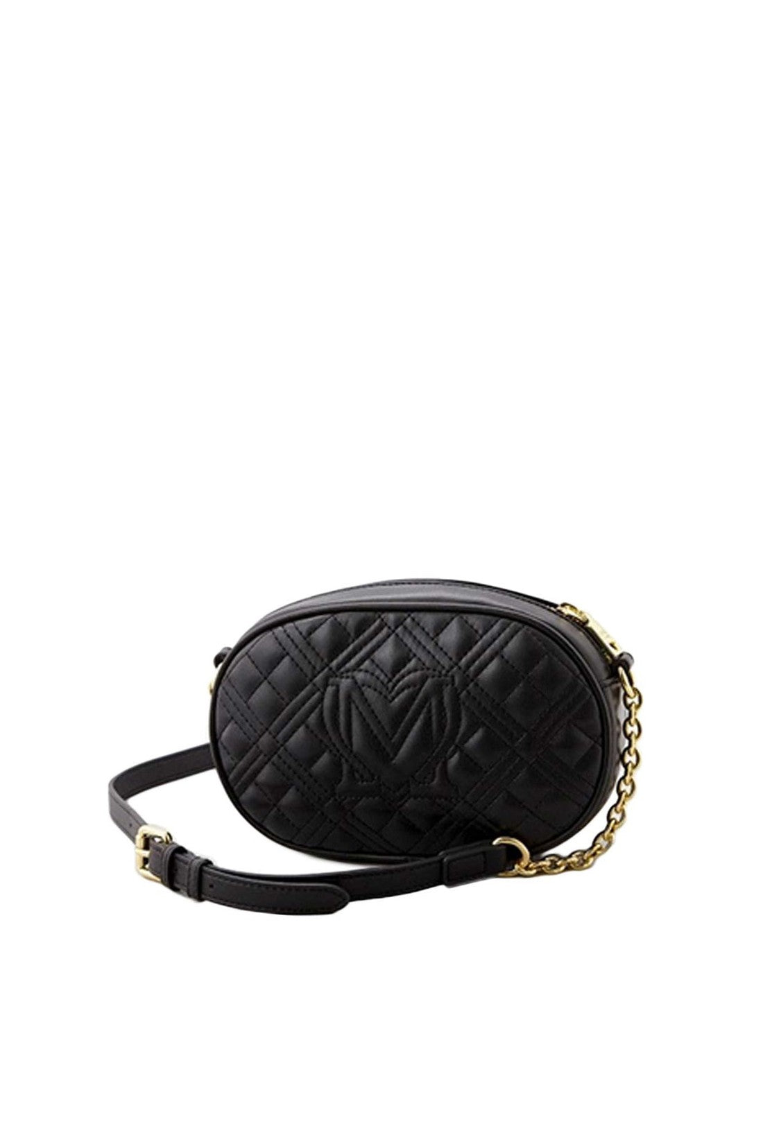 Moschino-OUTLET-SALE-Quilted Logo Plaque Crossbody Bag-ARCHIVIST