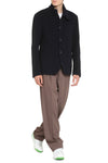 Giorgio Armani-OUTLET-SALE-Quilted single-breasted wool jacket-ARCHIVIST
