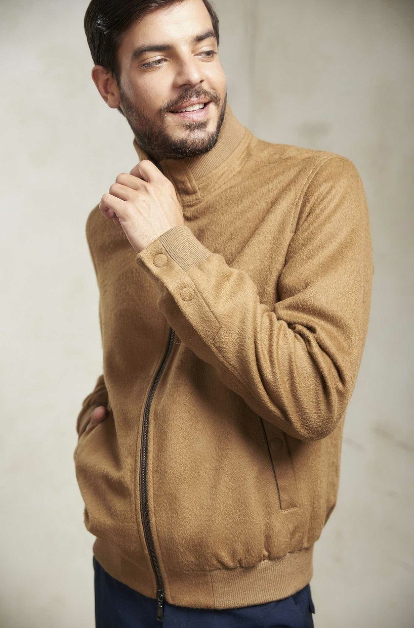 Verdancia-KUNA | Bomberjacke NADRIAN aus Alpaka-Wolle – Essentials für Herren-Jacke-Black-Deal-Outlet-by-ARCHIVIST