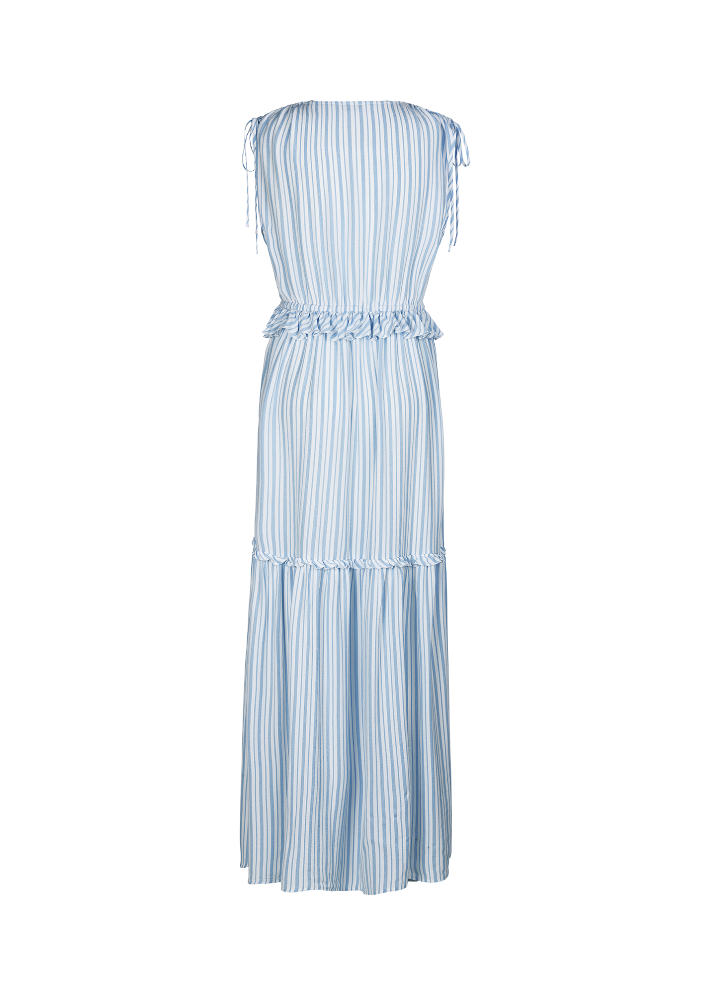 RIANI-outlet-sale-Kleid mit Streifenmuster und Volants-Kleider & Röcke-ARCHIVIST