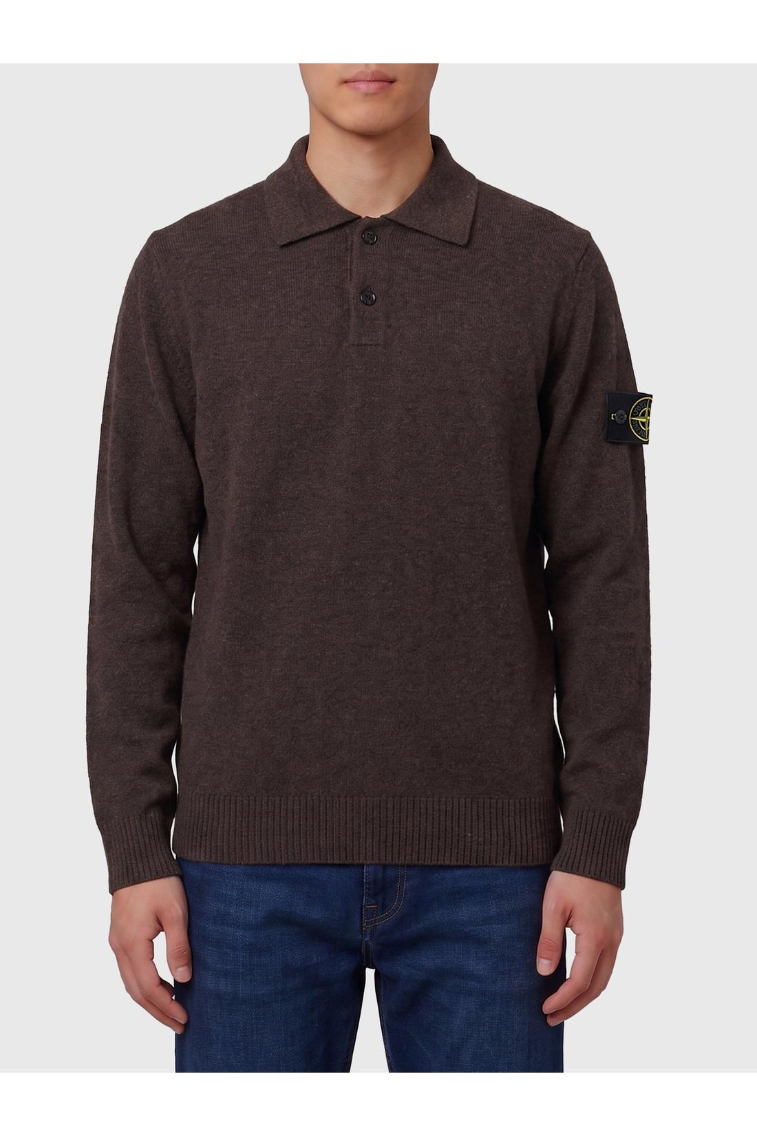 Stone Island-OUTLET-SALE-RWS virgin wool polo shirt-ARCHIVIST