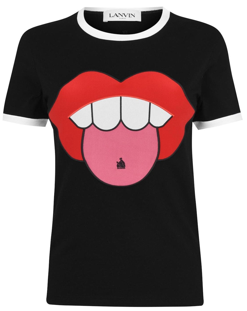 Lanvin-OUTLET-SALE-Lips Logo T-Shirt-ARCHIVIST