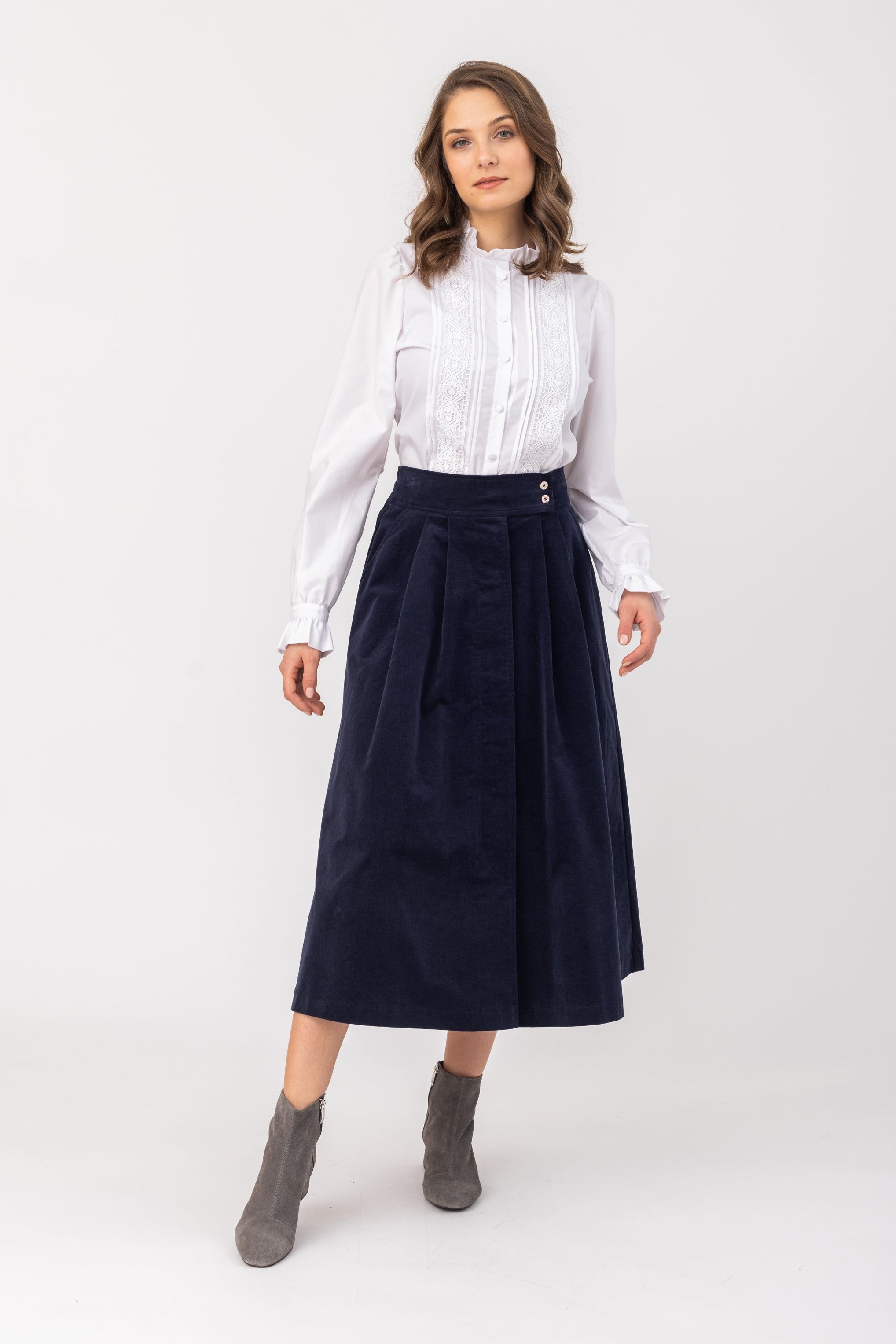 Damen Cordrock Rada-Felicitas-OUTLET-XS-marine-ARCHIVIST-ARCHIVE-SALE