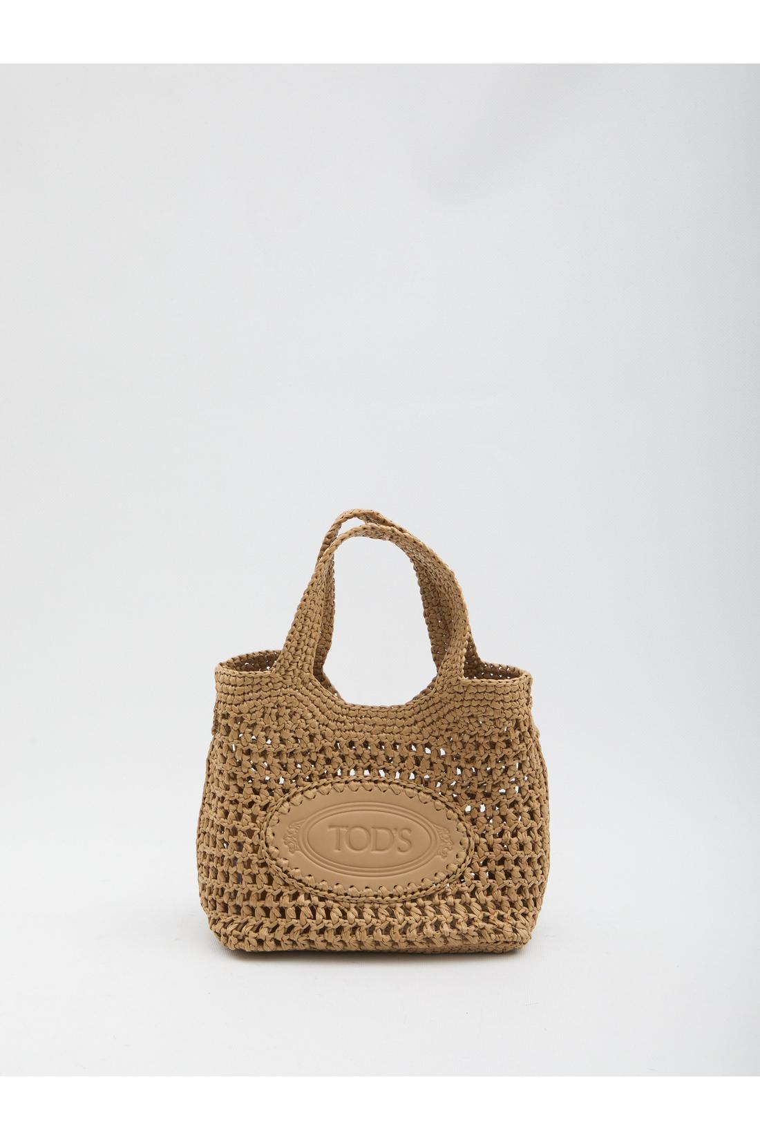 Raffia shopping bag small-Taschen-Tod's-QT-BEIGE-ARCHIVIST