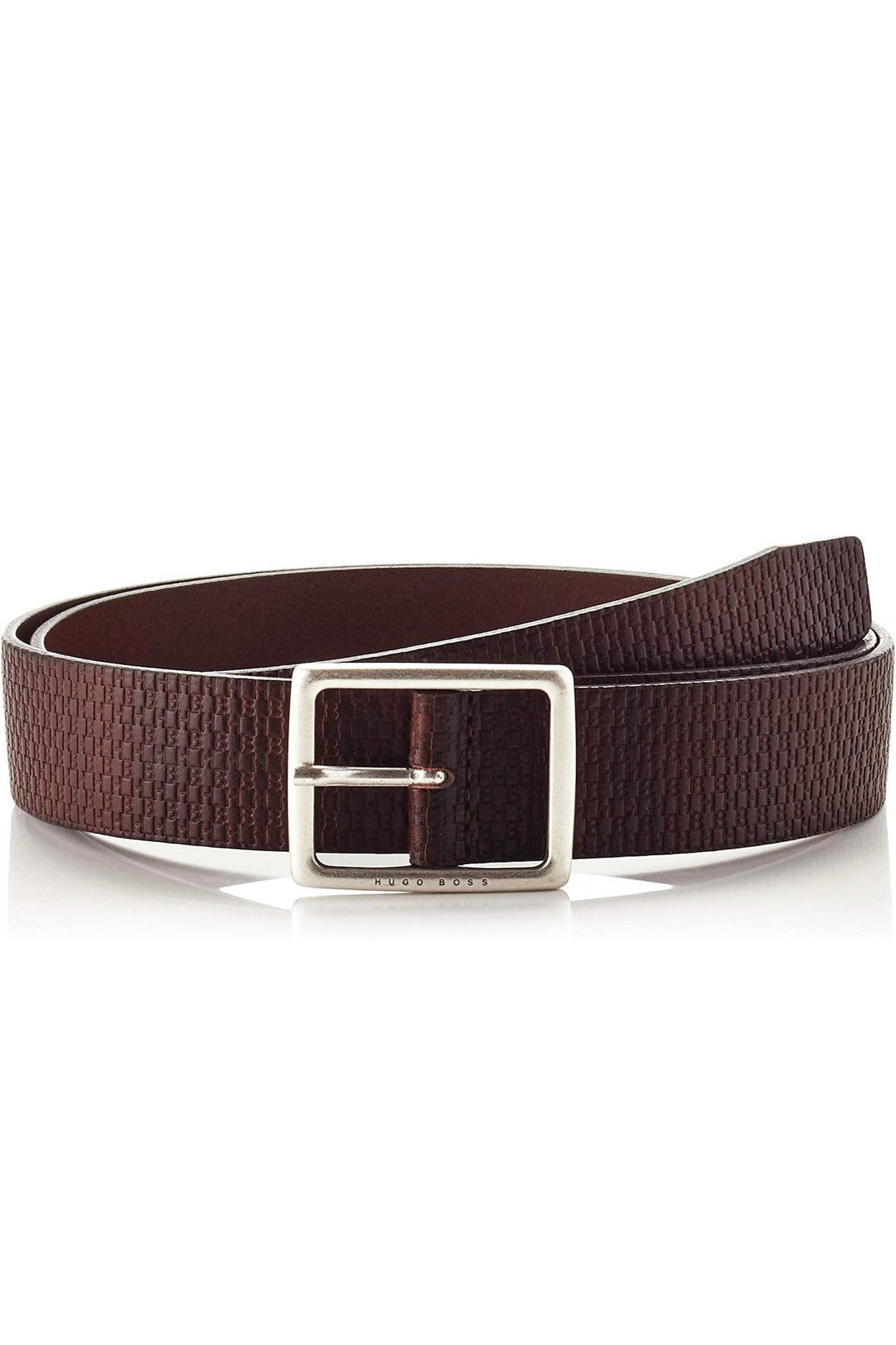 Hugo Boss-OUTLET-SALE-Ralf Monogram Leather Belt-ARCHIVIST