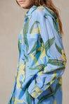 LUISA CERANO-OUTLET-SALE-Ramie-Hemd mit Lily-Print-Blusen-by-ARCHIVIST