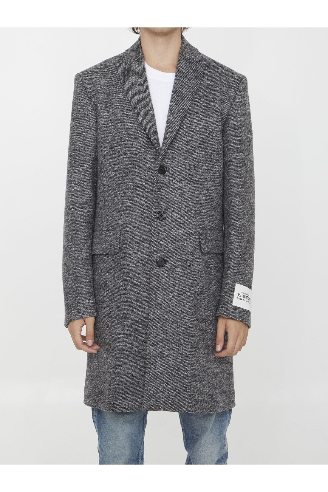 DOLCE&GABBANA-OUTLET-SALE-Re-Edition wool coat-ARCHIVIST