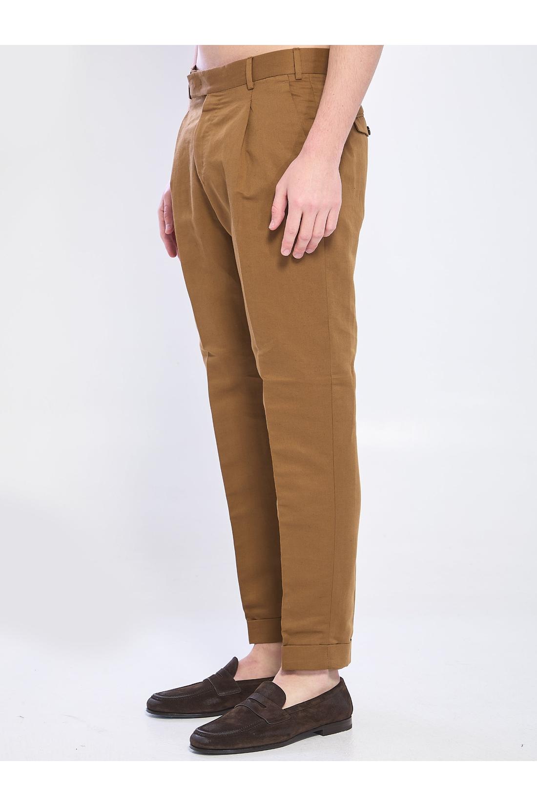 Pt Torino-OUTLET-SALE-Rebel pants in linen and cotton-ARCHIVIST