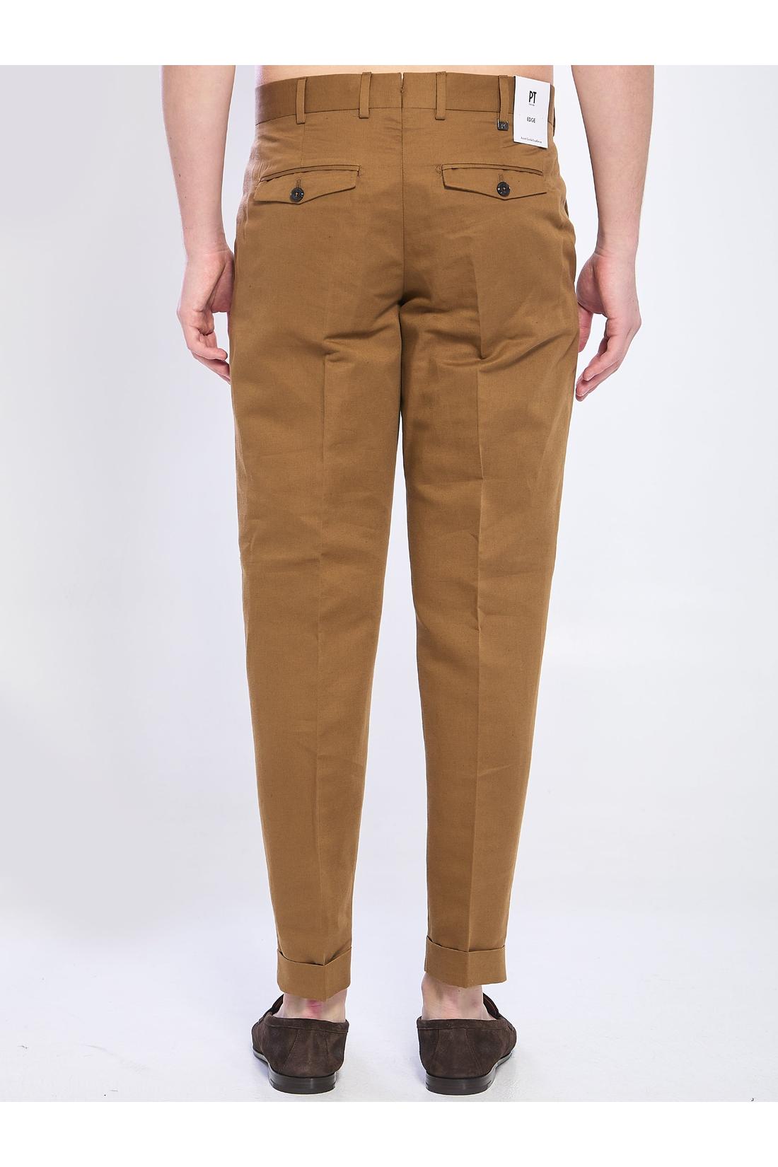 Pt Torino-OUTLET-SALE-Rebel pants in linen and cotton-ARCHIVIST