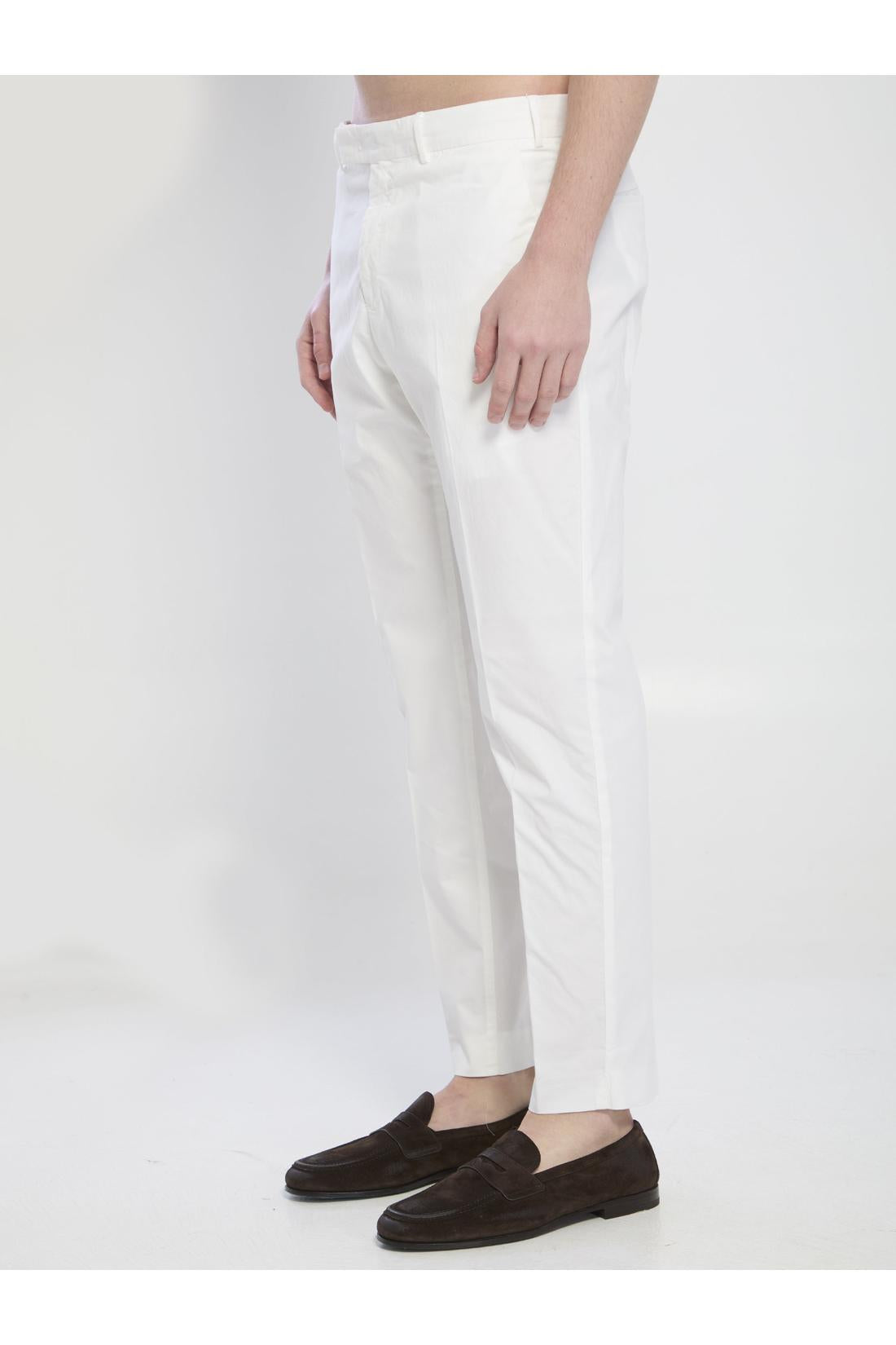 Pt Torino-OUTLET-SALE-Rebel stretch cotton pants-ARCHIVIST