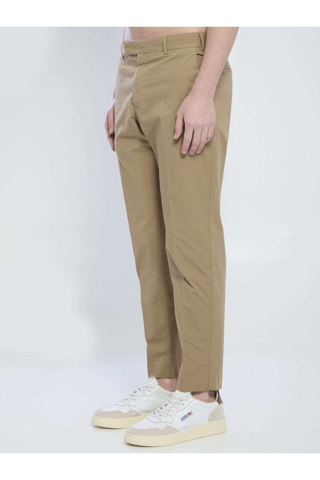 Pt Torino-OUTLET-SALE-Rebel stretch cotton pants-ARCHIVIST