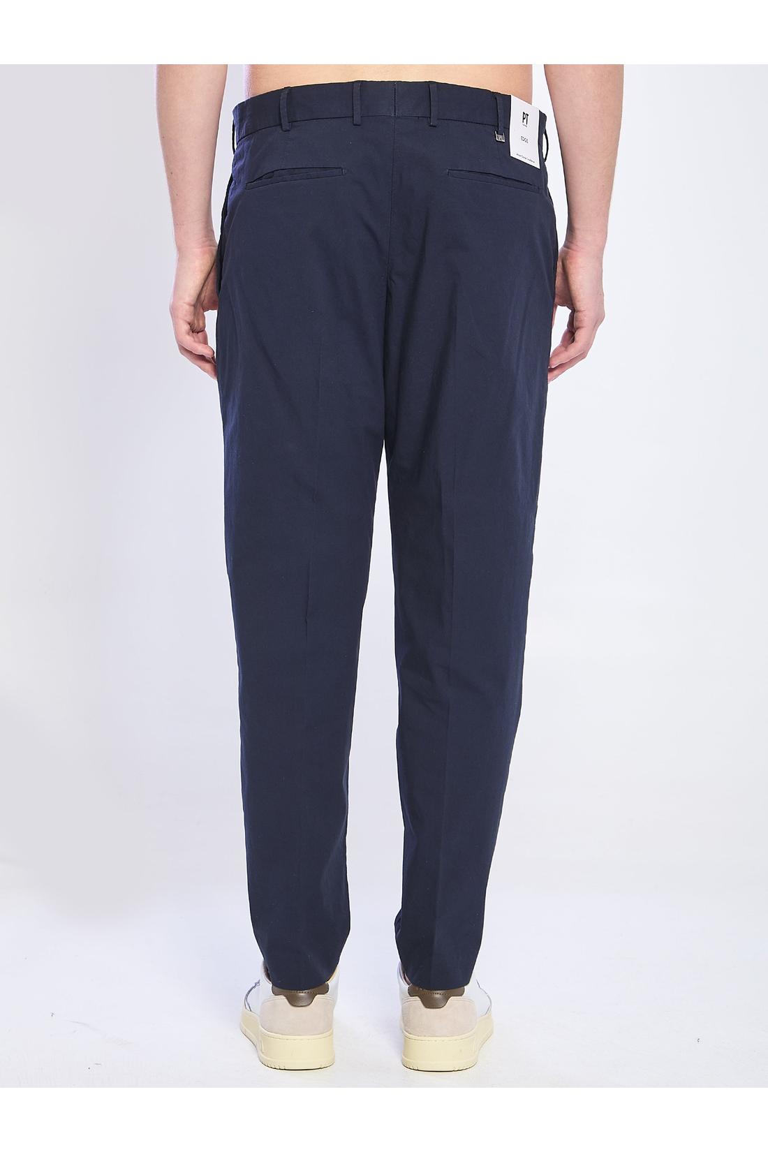 Pt Torino-OUTLET-SALE-Rebel stretch cotton pants-ARCHIVIST
