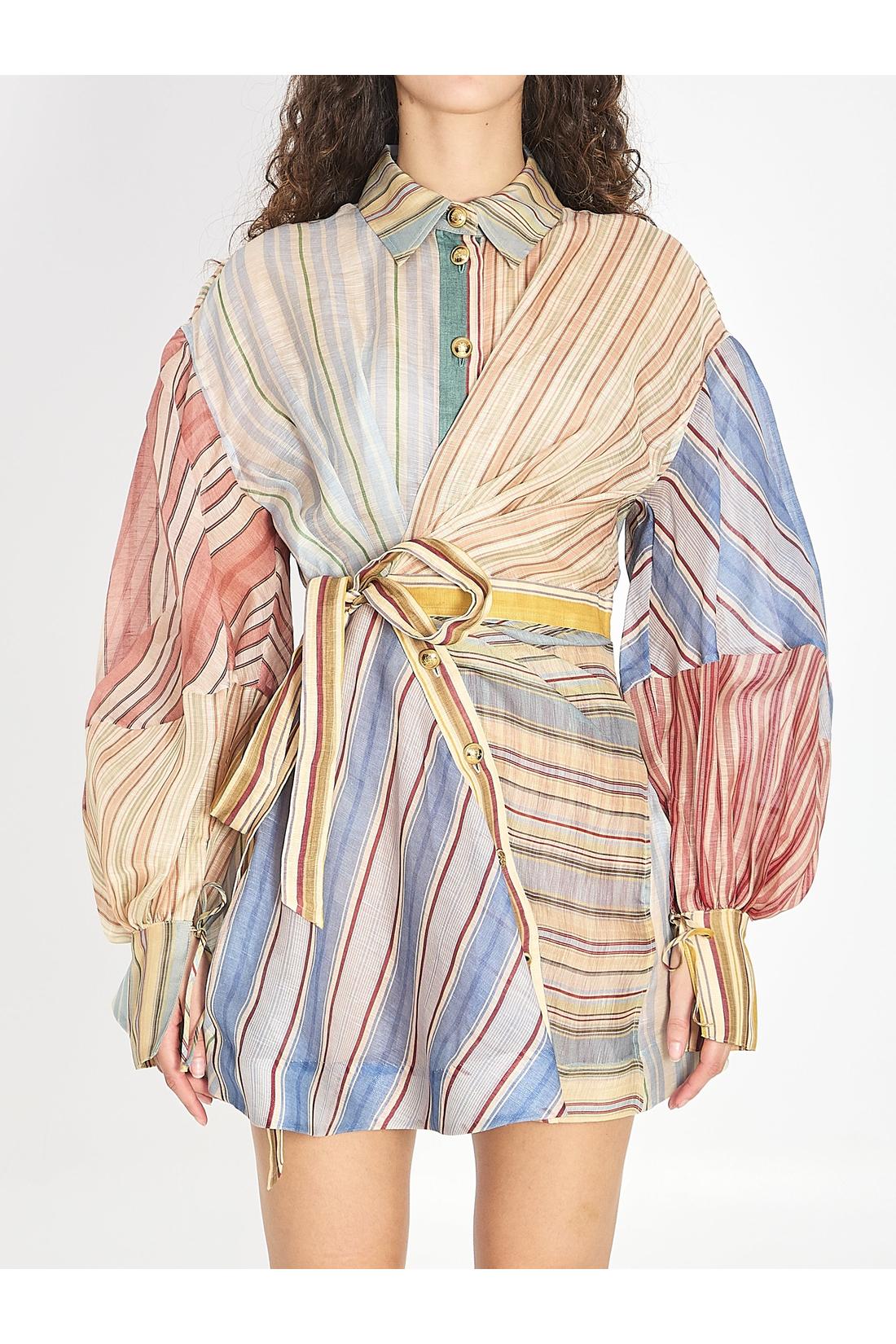 Zimmermann-OUTLET-SALE-Rebellion striped mini dress-ARCHIVIST