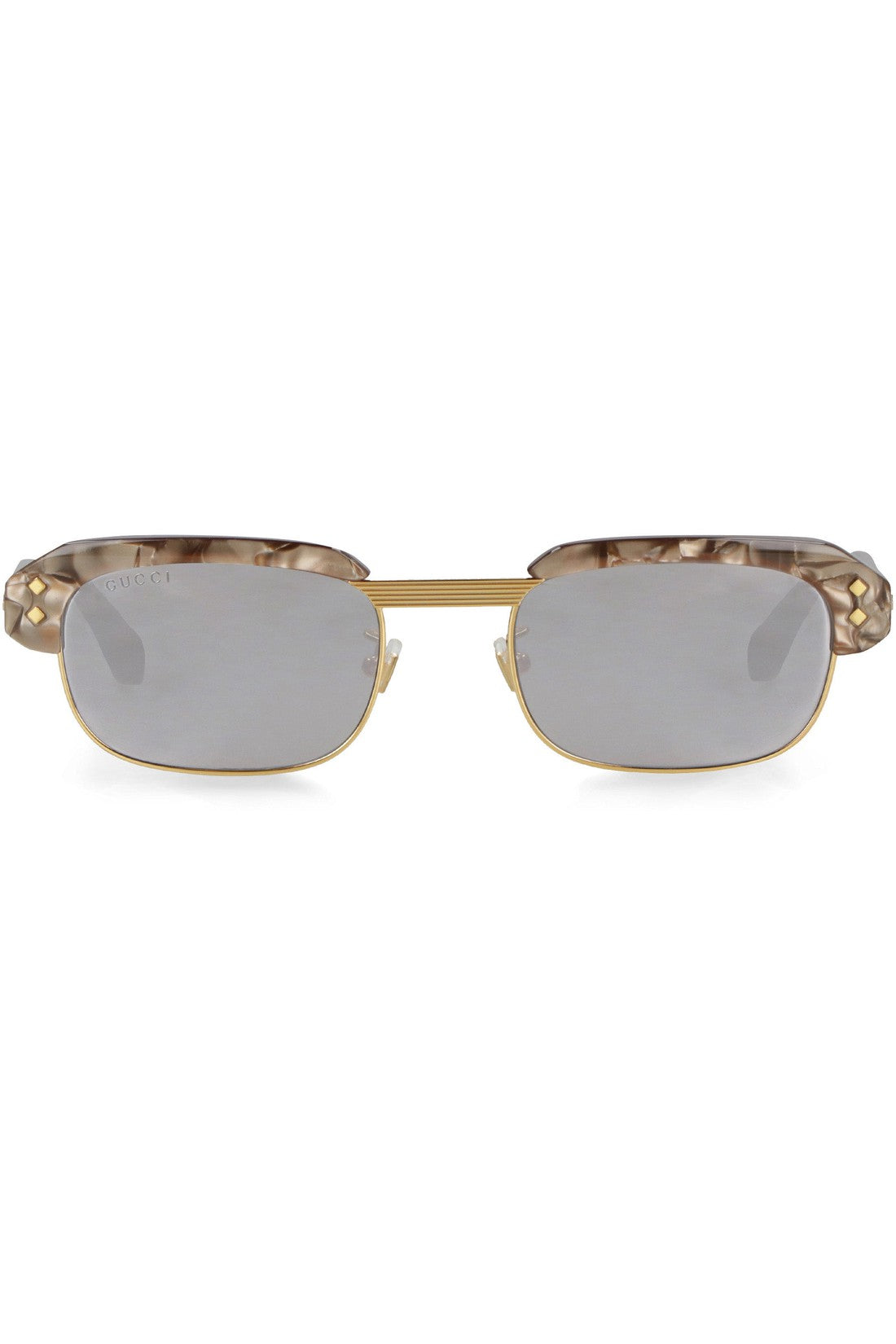 Gucci-OUTLET-SALE-Rectangular frame sunglasses-ARCHIVIST