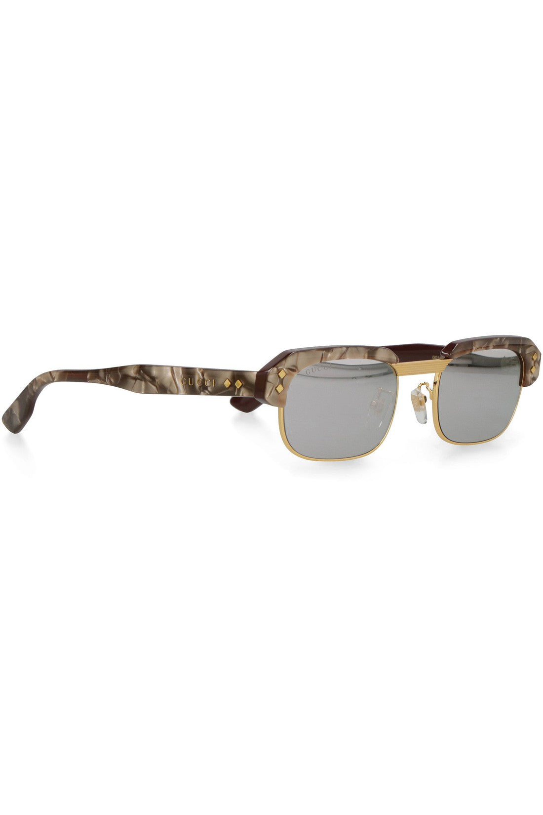 Gucci-OUTLET-SALE-Rectangular frame sunglasses-ARCHIVIST