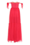 Elisabetta Franchi-OUTLET-SALE-Red Carpet pleated tulle dress-ARCHIVIST
