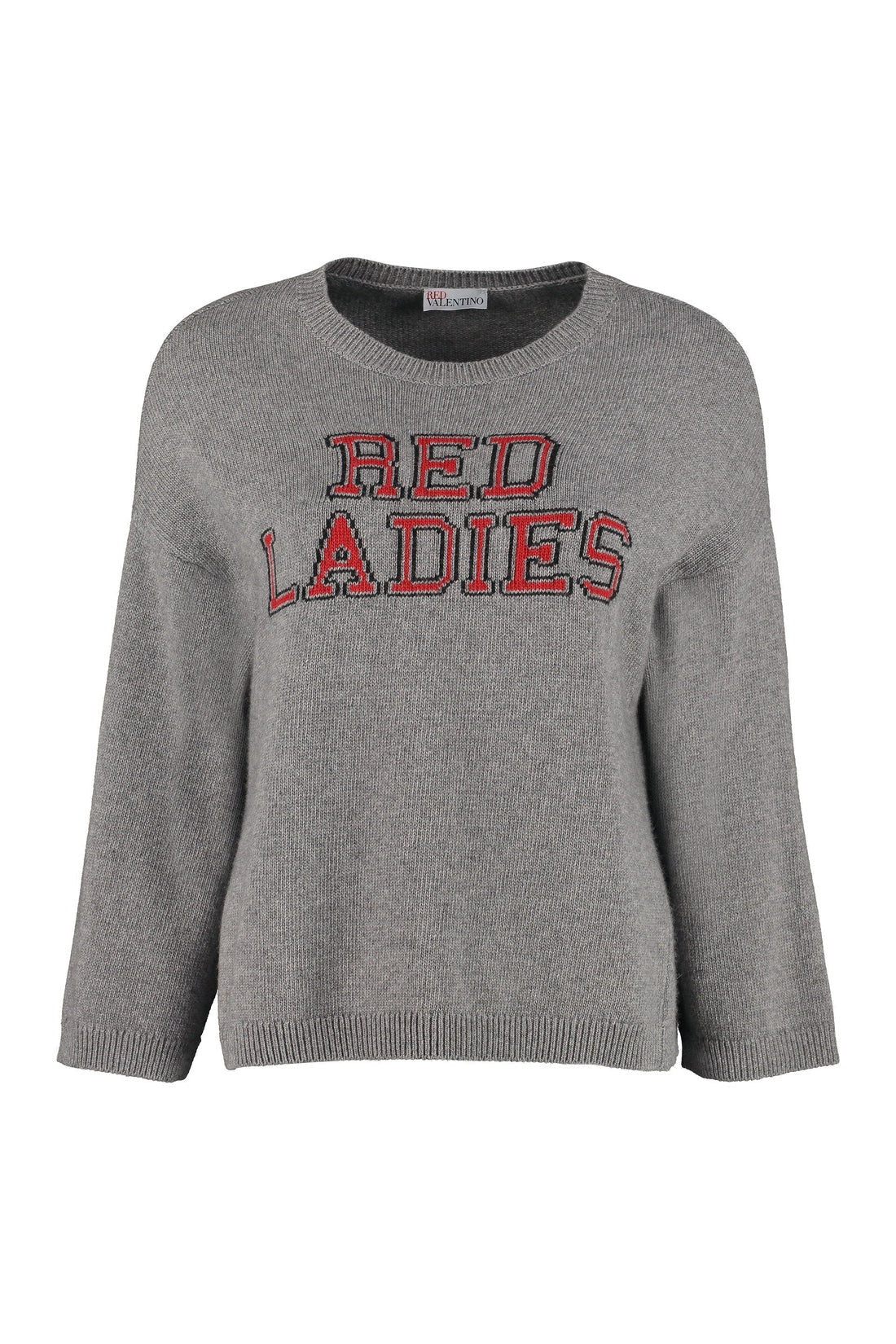 RED VALENTINO-OUTLET-SALE-Red Ladies Intarsia pullover-ARCHIVIST