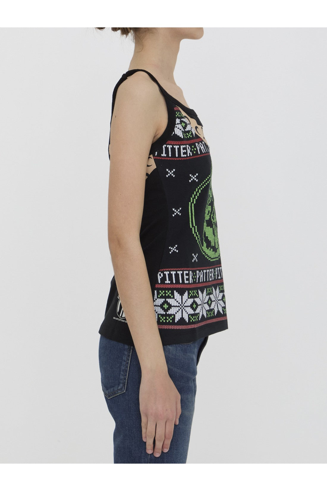 MARINE SERRE-OUTLET-SALE-Regenerated graphic tank top-ARCHIVIST