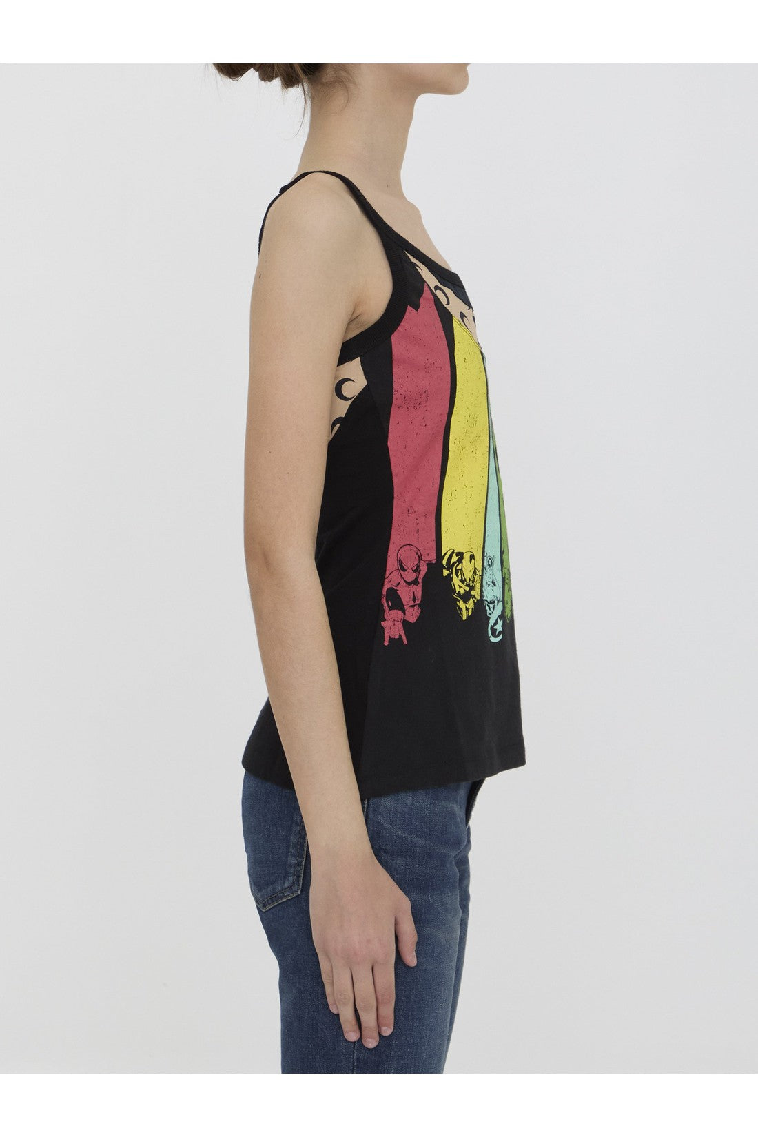 MARINE SERRE-OUTLET-SALE-Regenerated graphic tank top-ARCHIVIST