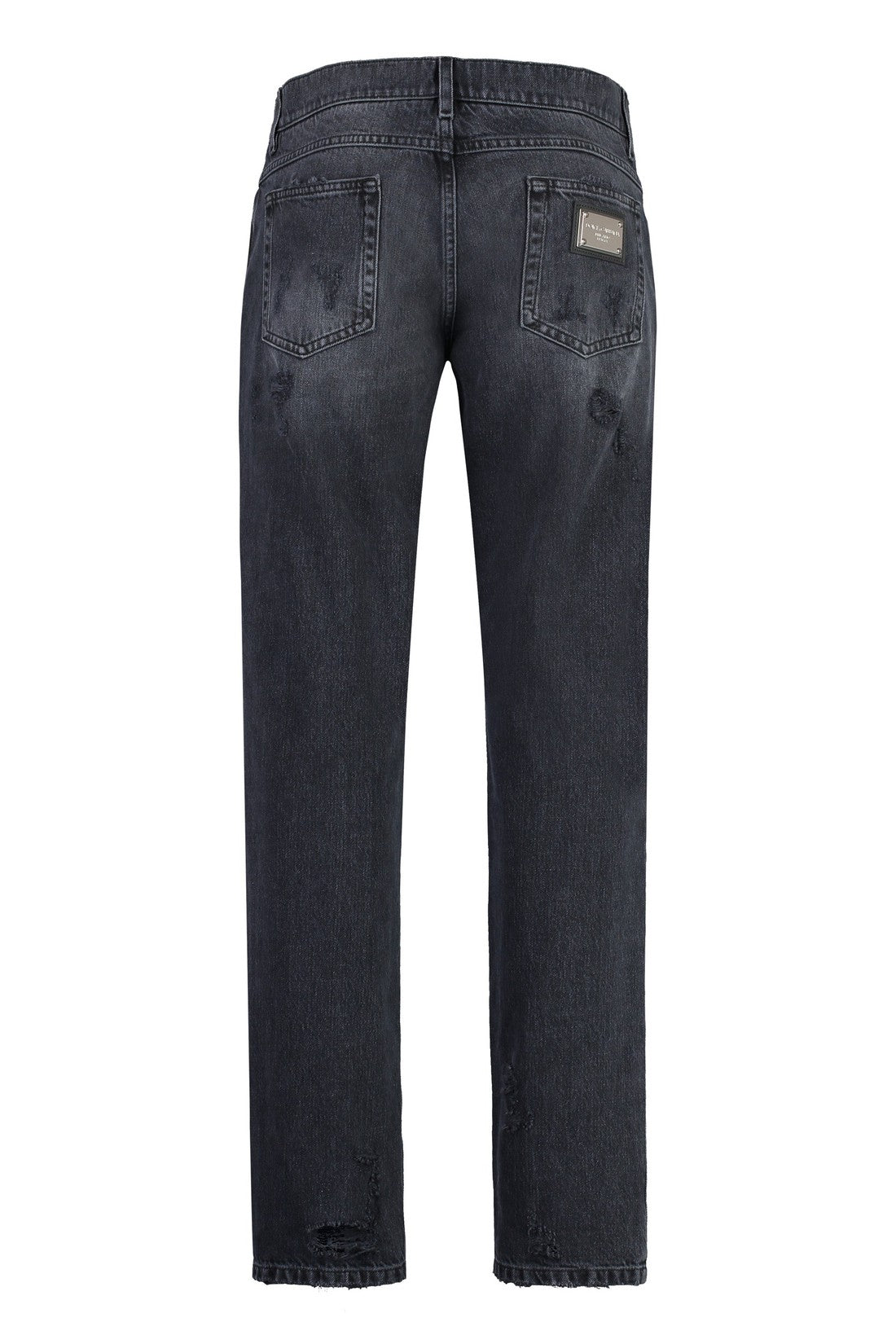 Dolce & Gabbana-OUTLET-SALE-Regular-fit cotton jeans-ARCHIVIST
