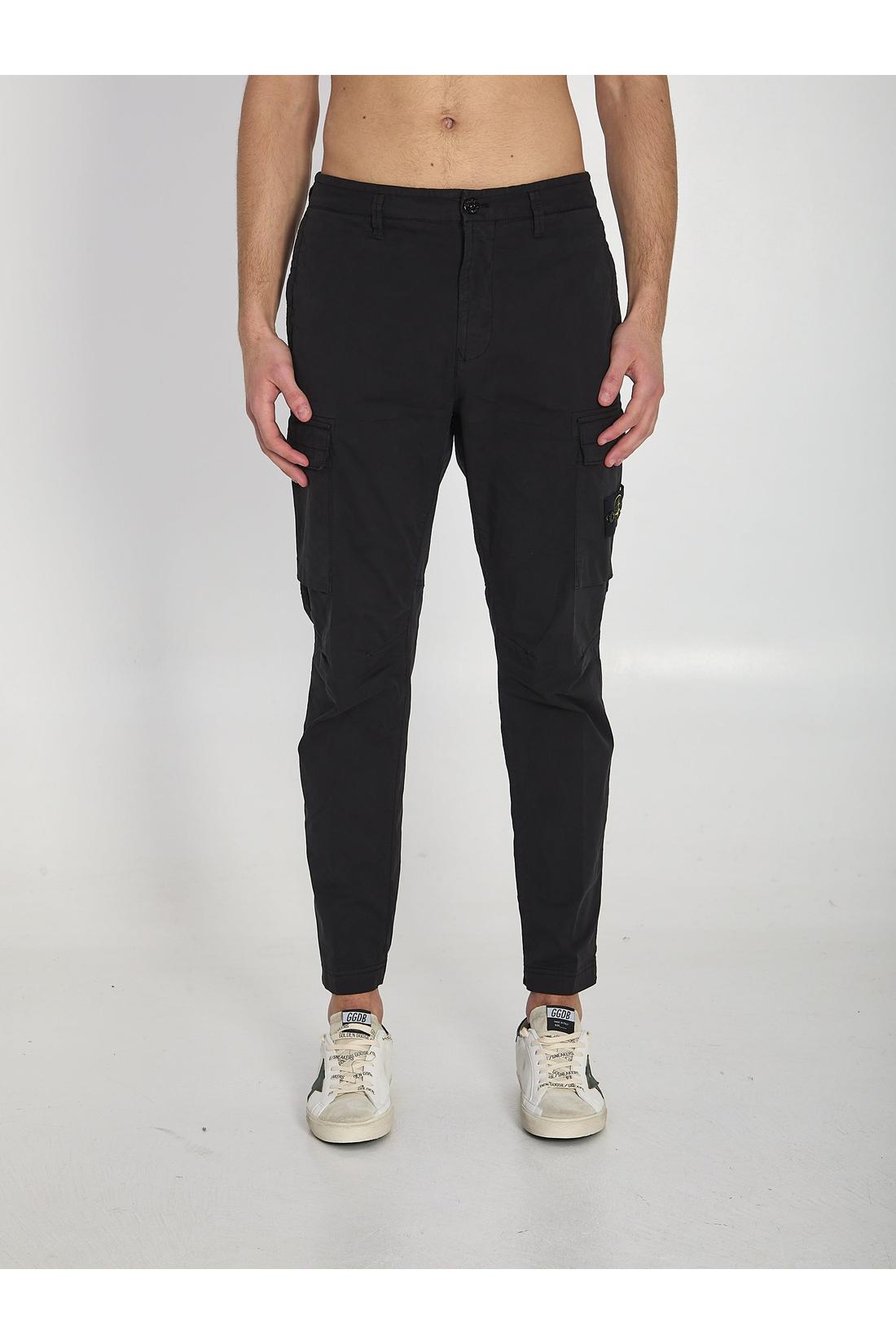 Stone Island-OUTLET-SALE-Regular tapered cargo pants-ARCHIVIST